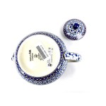 504 Bunzlau Theepot 1,2L met Theelicht  U408 Poppy Bunzlau Set Theepot met Theelicht